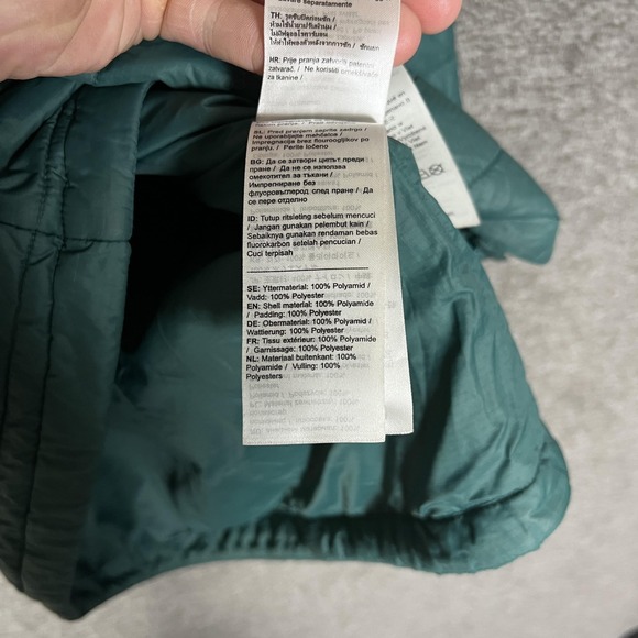 Fjallraven Expedition X-Latt Jacket Womens Large Green Lightweight Puffer Zip - Picture 8 of 13